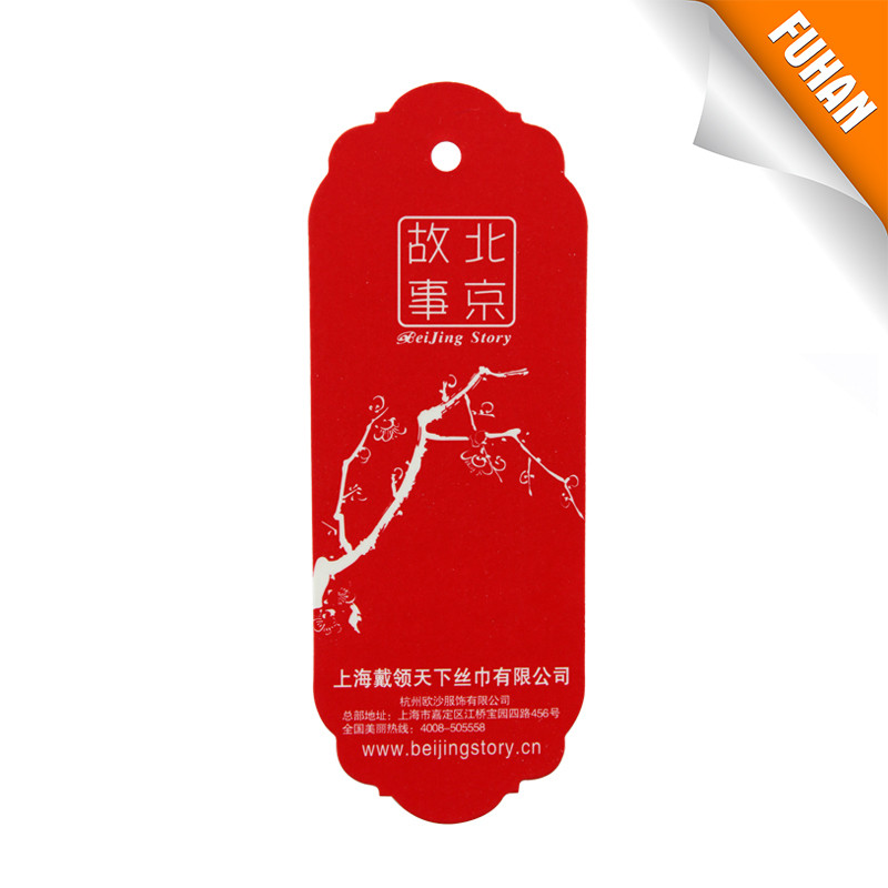 Custom silk screen printed hang tag