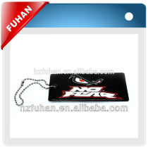 Customized jean hang tag with glossy lamination technic