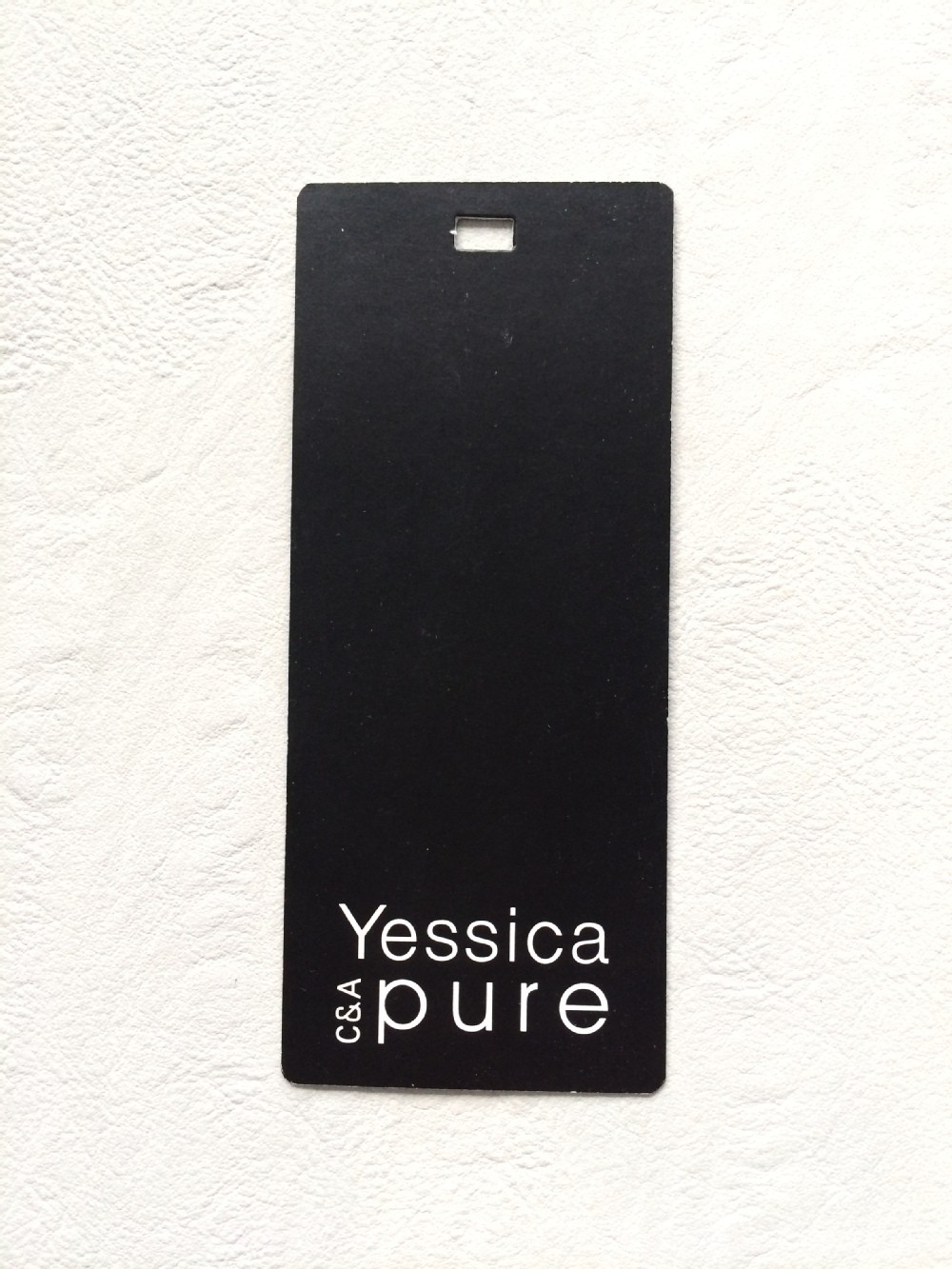 Sliver stamping engraved logo hang tag with maxed string
