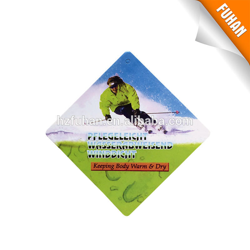 Wholesale high quality glossy paper hang tags
