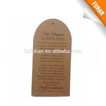 A set of kraft paper hang tag &sticker with logo