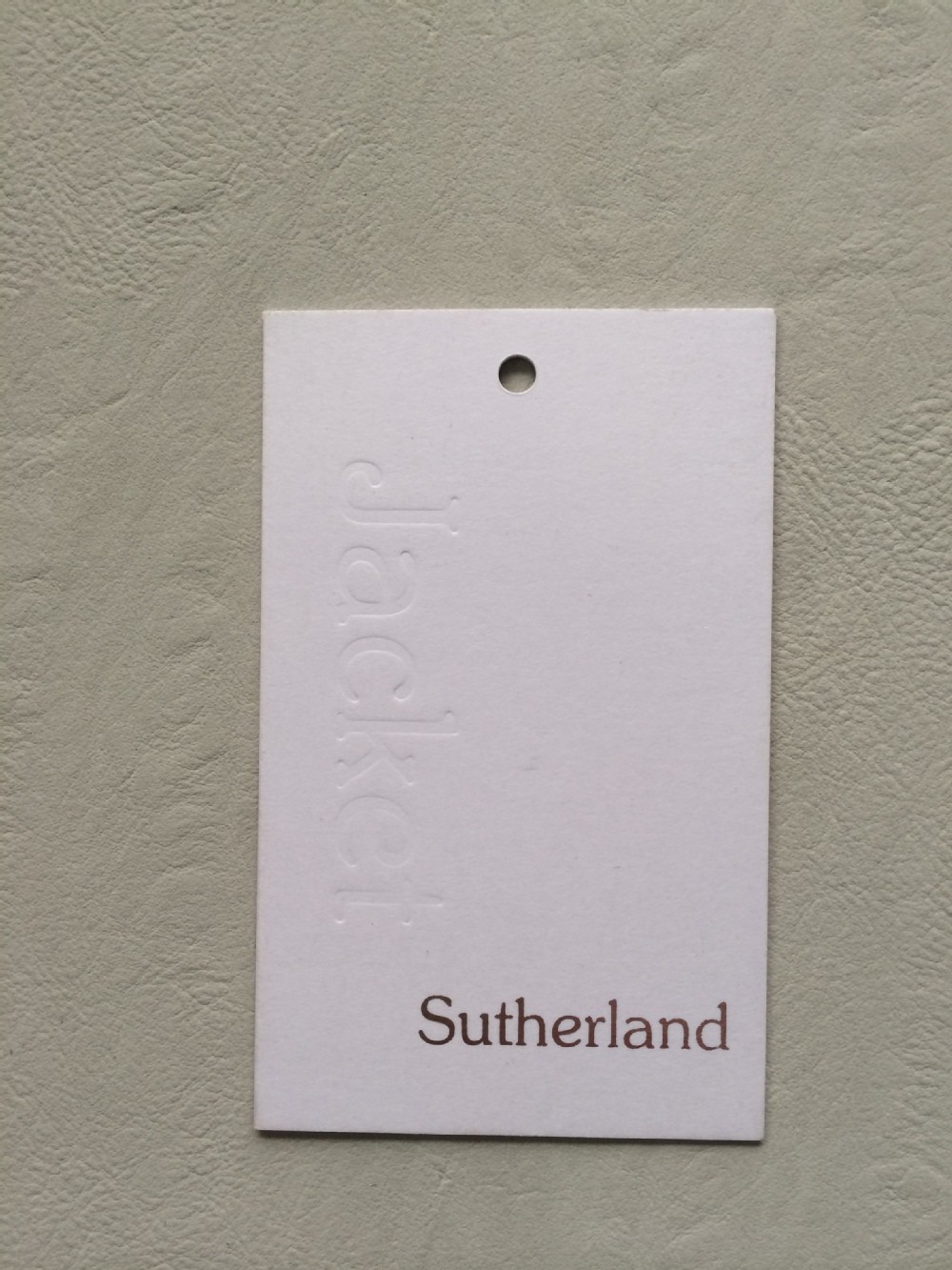 Personalized garment hang tags