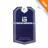 Custom printed clothing hang tags of different shape