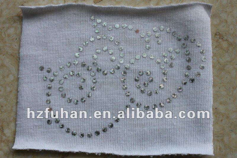 white cotton with bringht dot