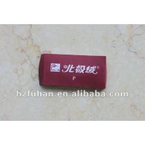 purple red printed label for garment
