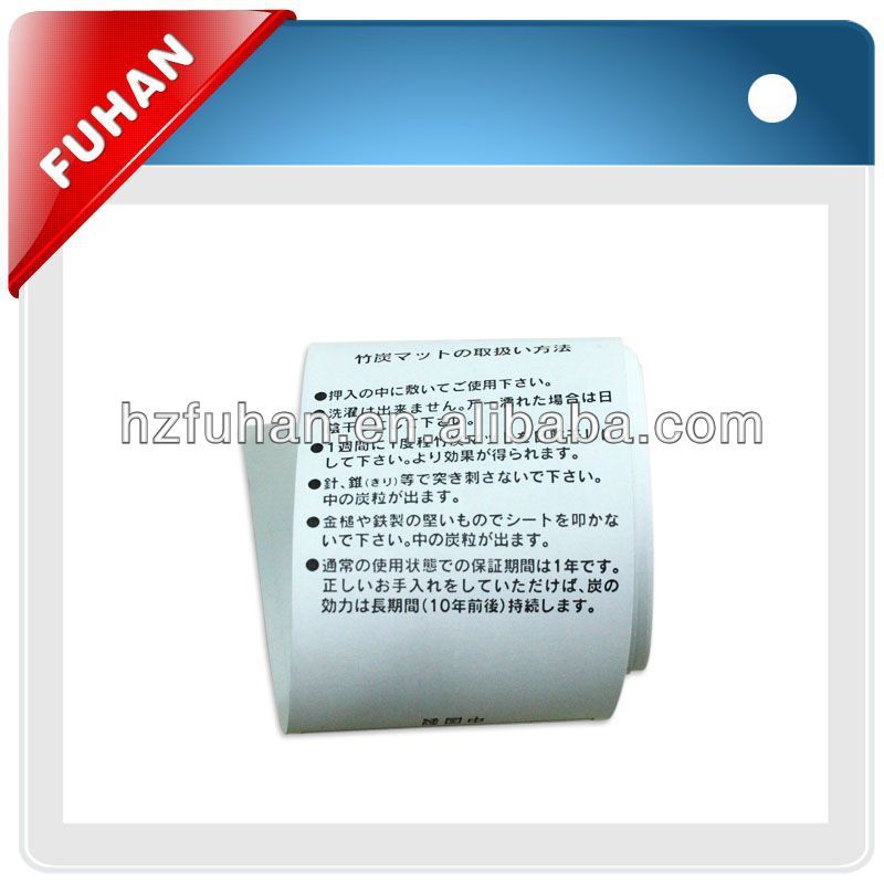 fashion garment print price tag labels for clothes