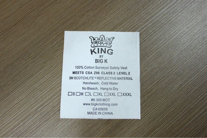 garment label,silk screen printing