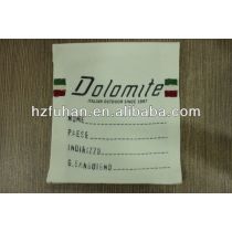 Fashionable custom printing label for clothing