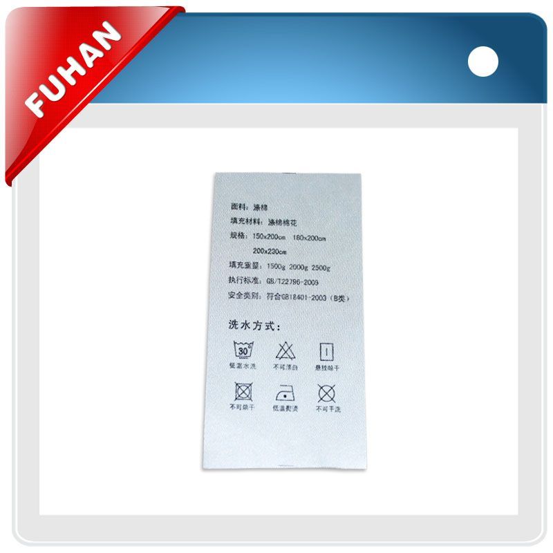 All kinds of directly factory fabric printed labels