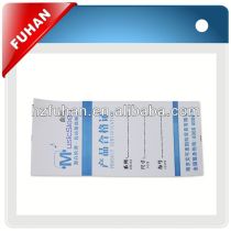 2013 chinese customed blank /printed labels