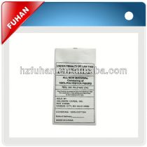 high quality bleached cotton labels