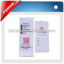 Professional supply screen label printing LOGO for clothes