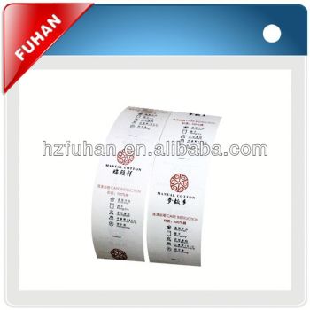 drink bottle label sticker printing with high quality