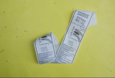 garment cotton printed mian label