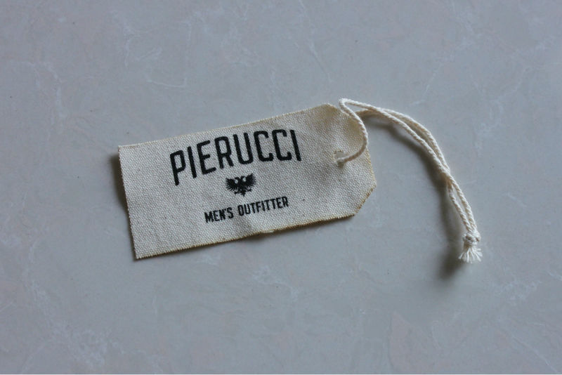 Silk screen printed label on with cotton/canvas tape