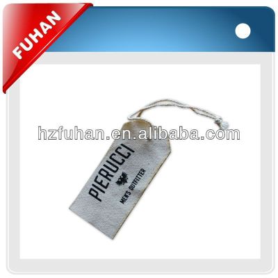 canvas hang tag for jeans and hat