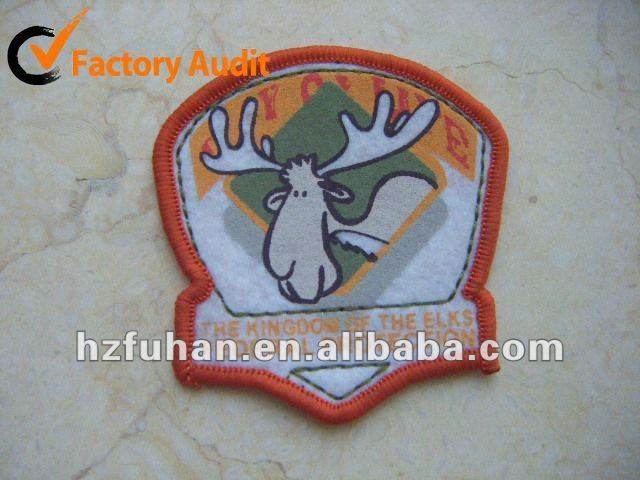 Embroidered cartoon patches for kids garment