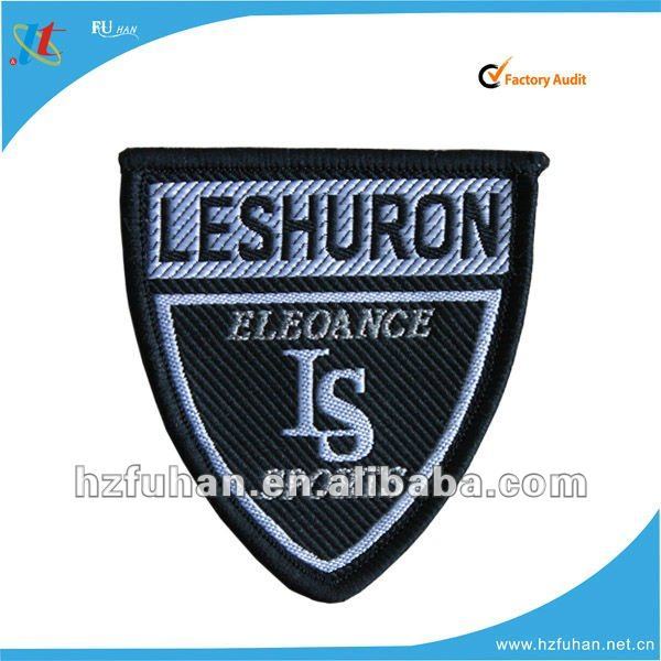 cute customized professional Laser Cut Damask Woven Patches