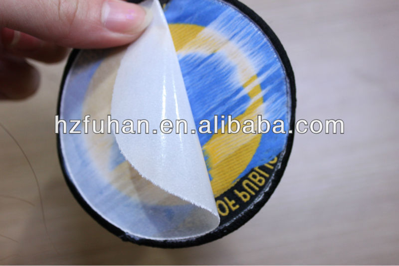 various kinds of embroidery label with adhesive backing
