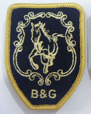 Good Quality Custom embroidery badge backing glue