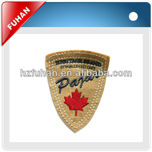 2013 Hot-sale handwork embroidery number patches