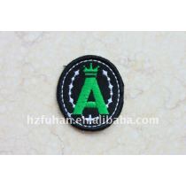 round embroidery number patches