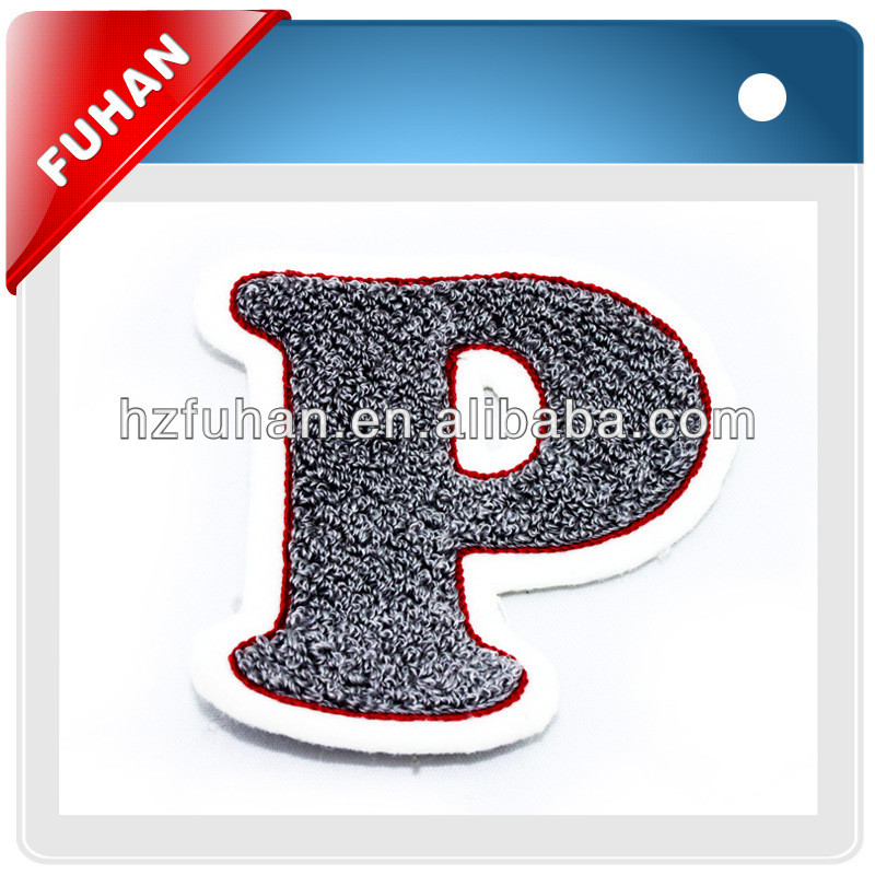 Hot sell patches embroidered letters with good price