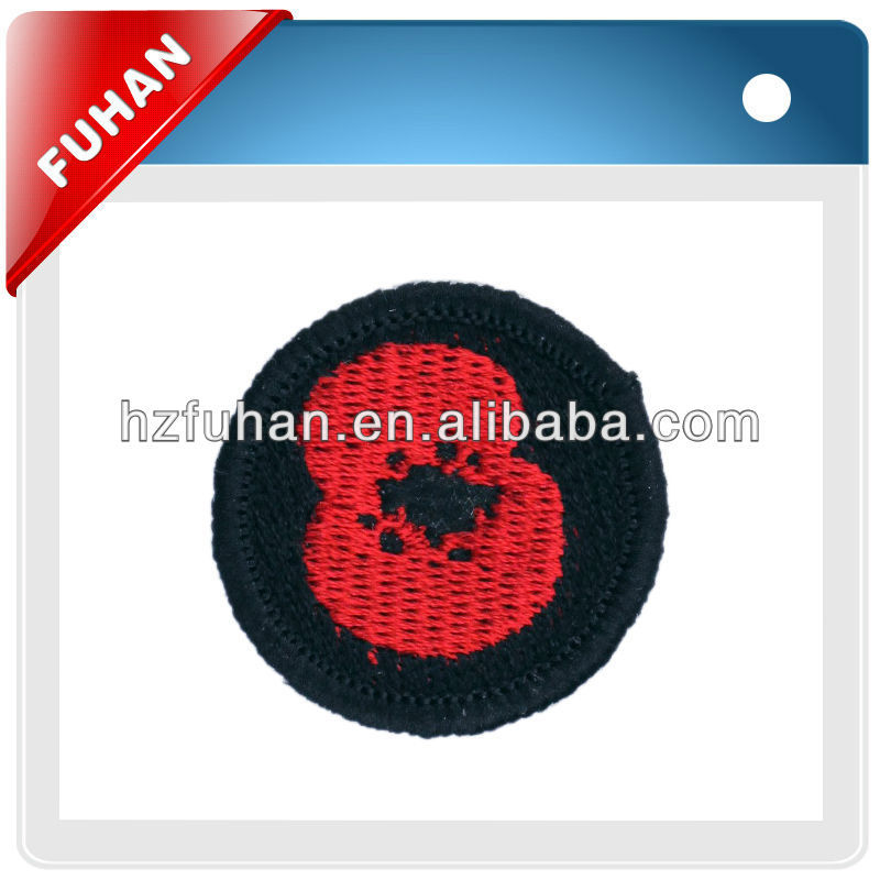 Fashion design large embroidered patch for apparels