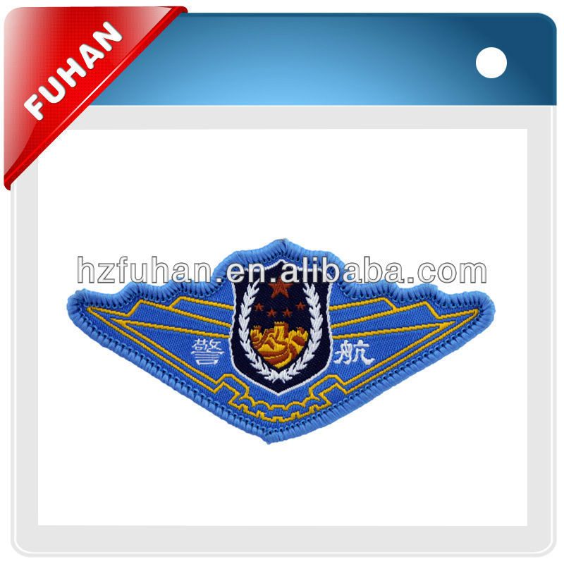 Various colors embroidered crown patch for clothing
