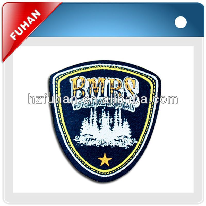 custom polyester woven patch badge