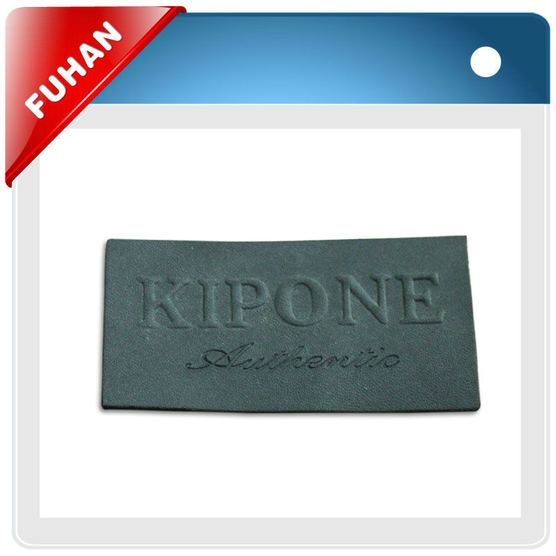 China factory direct supply eco-friendly and high quality metal leather label