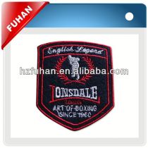 Directly factory supply sport embroidery badge for garments
