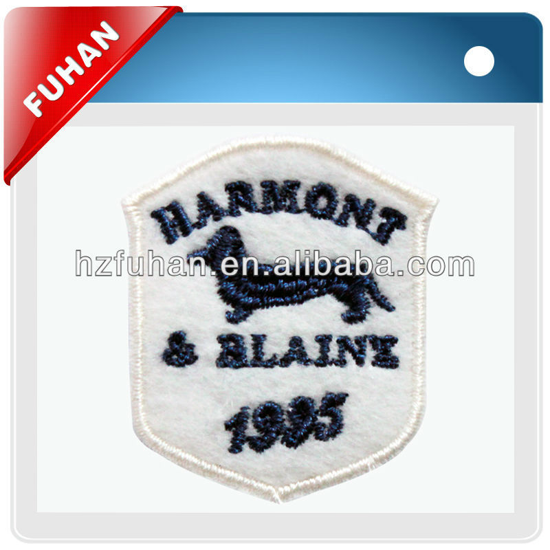 Attractive color embroidery iron on sports patches