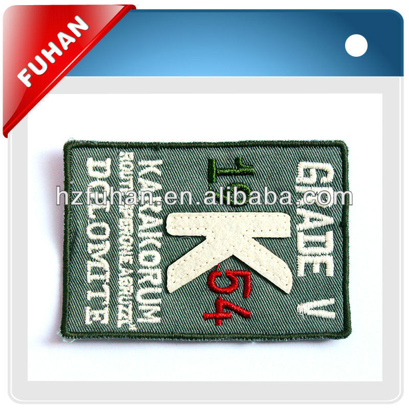 Attractive color embroidery iron on sports patches