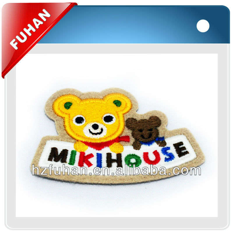Direct Factory Antique Custom Animal Embroidery Badge For Kids