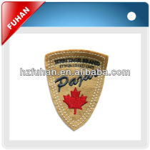Customized Top European Quality Hand Embroidery Bullion Wire Badges