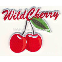 directly factory Custom Made Fruit-shaped Embroidered Woven Patch
