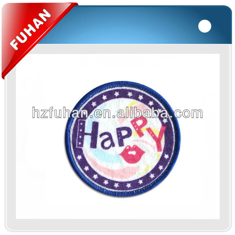 Good quality newest design personalized embroidery patch