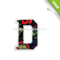 Customized fancy machine embroidery florals badges