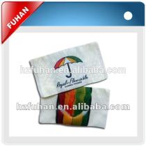 2014 factory directly straight cut exquisite carton woven label for garment/toys/bags