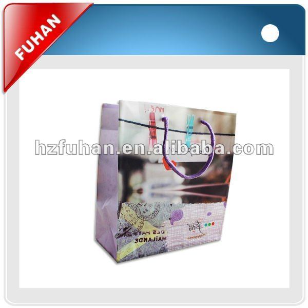 white cardboard paper apparel bags with high quality