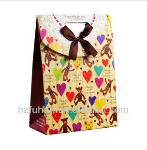 White shopping paper bag without logo for clothes