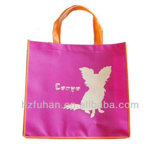 Customized non woven shopping bag with cartoon