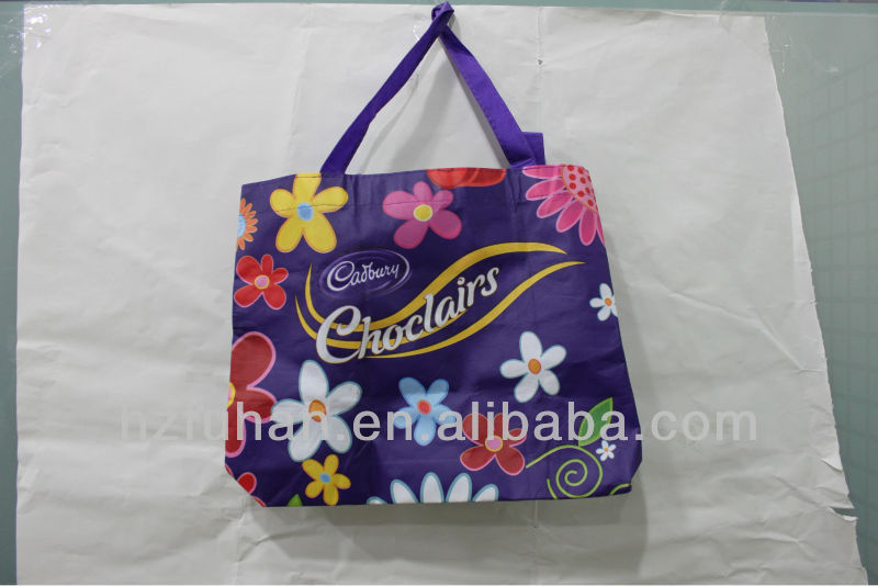 Laminating non-woven shopping bags with printing