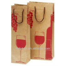 Customized wine paper bags with printing