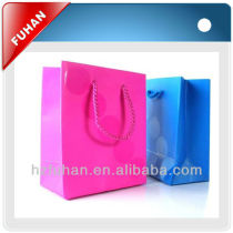 Customized colourful paper bags for packing garment