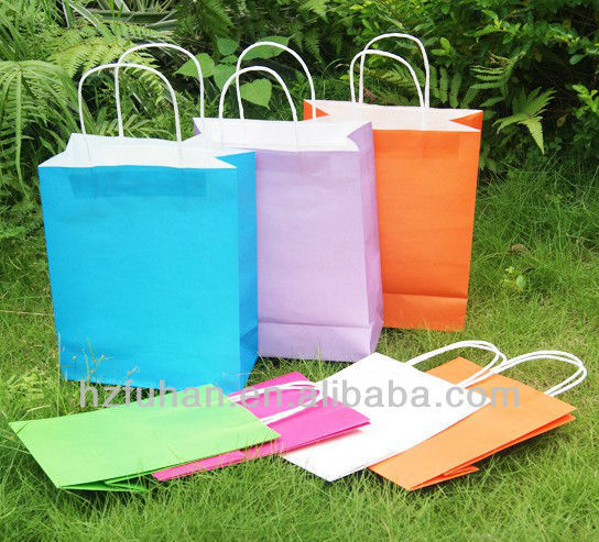 Various styles printable reusable shopping packaging paper bag for apparels