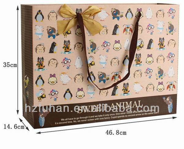 Party favors gift packing bags ,fashion paper shopping bags