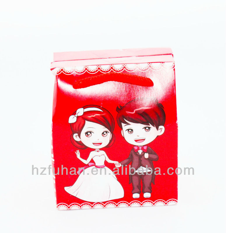 Fashion wedding favors paper box for packing apple