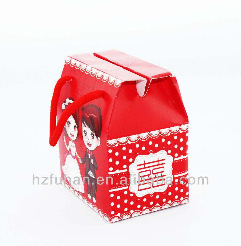 Customized wedding favors paper box for packing candy